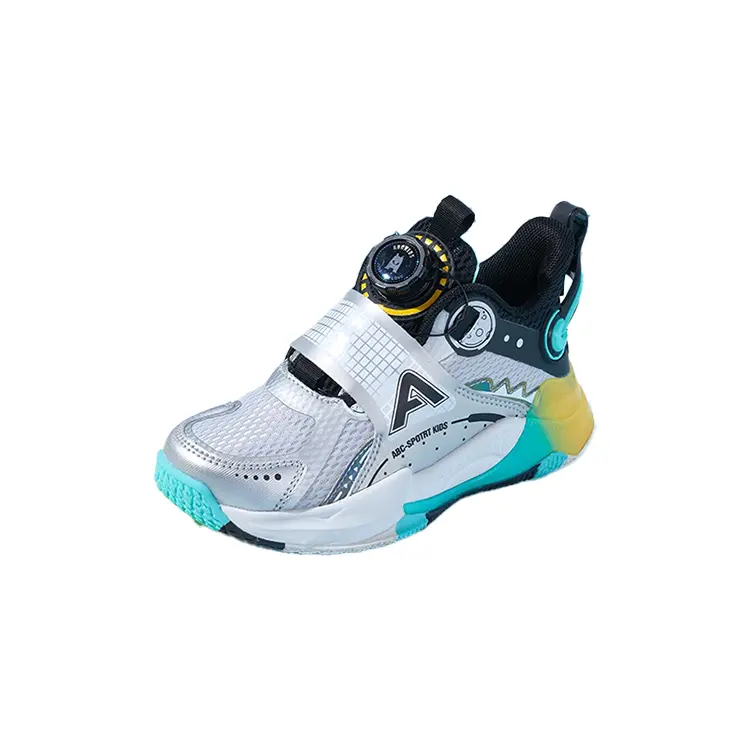 Детские баскетбольные кроссовки с противоскользящей амортизацией и низким верхом ABC KIDS, серебряный/аквамарин/зеленый
Детские баскетбольные кроссовки с противоскользящей амортизацией и низким верхом ABC KIDS, серебряный/аквамарин/зеленый