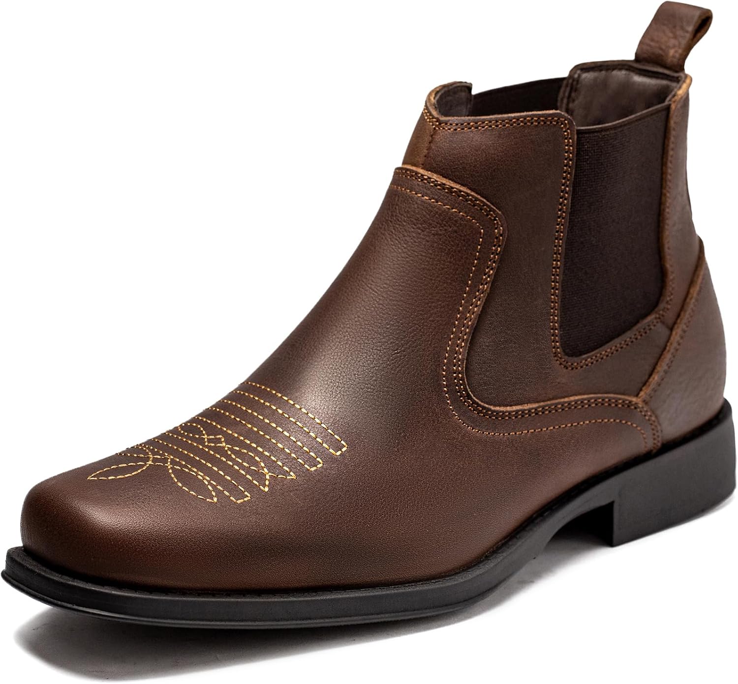 Мужские ковбойские ботинки ArcBrothers с квадратным носком - премиальная кожа, ботинки вестерн на щиколотку, стиль Челси, слип-он, ретро стиль, максимальный комфорт и прочность, темно-коричневый
Мужские ковбойские ботинки ArcBrothers с квадратным носком - премиальная кожа, ботинки вестерн на щиколотку, стиль Челси, слип-он, ретро стиль, максимальный комфорт и прочность, темно-коричневый
