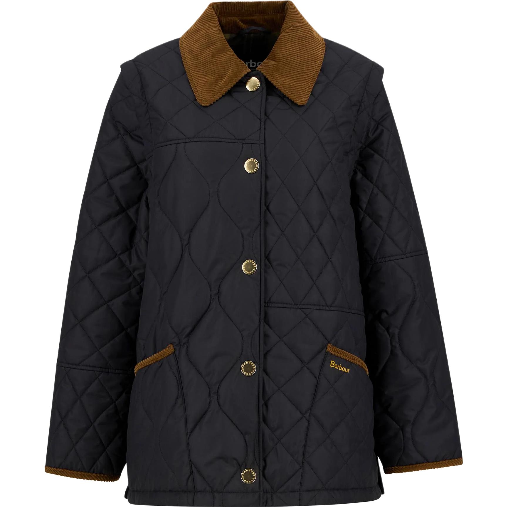 Куртка с вельветовым стёганым воротником BARBOUR, черный
Куртка с вельветовым стёганым воротником BARBOUR, черный