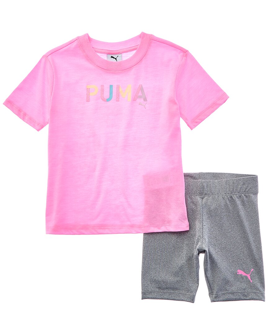 Комплект из 2 предметов: футболка джерси и байкерские шорты PUMA Puma, розовый
Комплект из 2 предметов: футболка джерси и байкерские шорты PUMA Puma, розовый