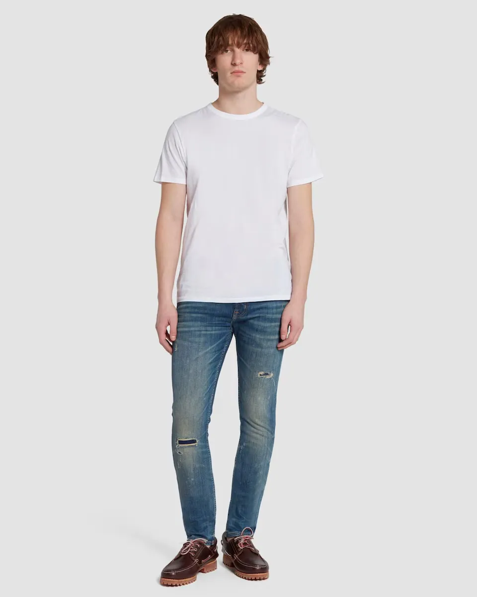 Мужские узкие джинсы средней посадки в синем цвете индиго 7 For all mankind, синий индиго
Мужские узкие джинсы средней посадки в синем цвете индиго 7 For all mankind, синий индиго