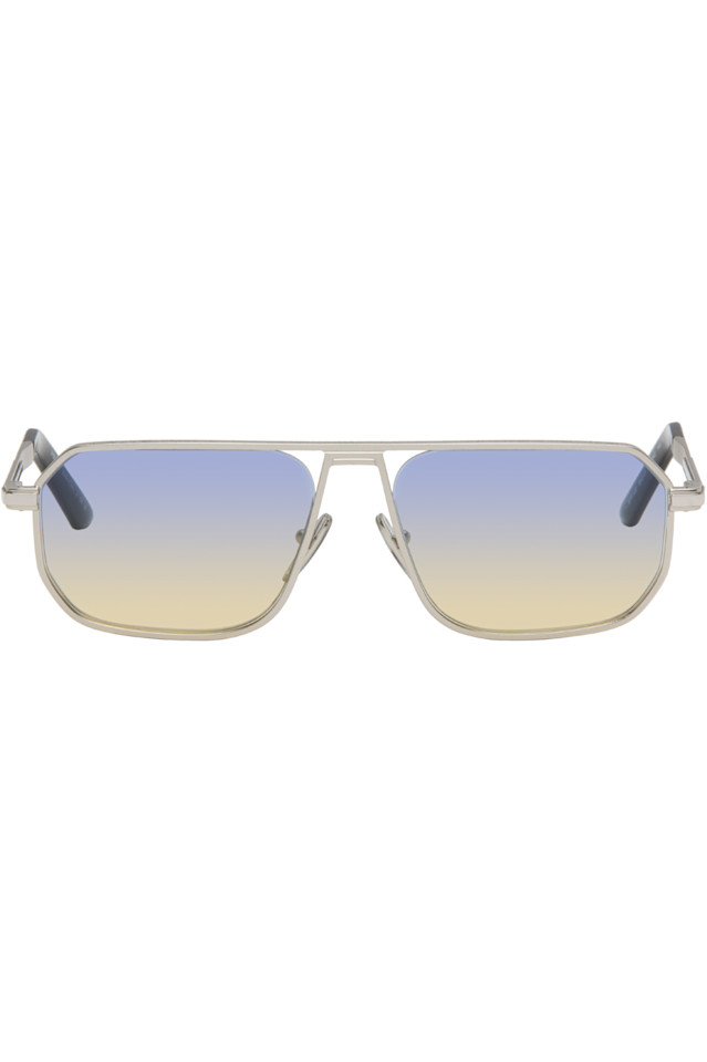 Prada Eyewear Солнцезащитные очки с серебряной металлической пластиной
Prada Eyewear Солнцезащитные очки с серебряной металлической пластиной