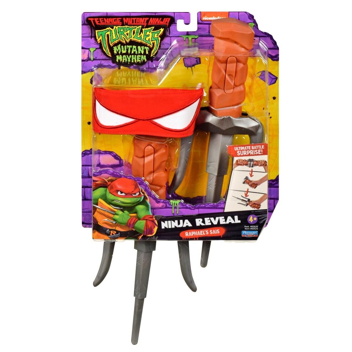 TEENAGE NINJA TURTLES Reveal Raphael's Sais, набор для ролевых игр, см Wojownicze Żółwie Ninja
TEENAGE NINJA TURTLES Reveal Raphael's Sais, набор для ролевых игр, см Wojownicze Żółwie Ninja