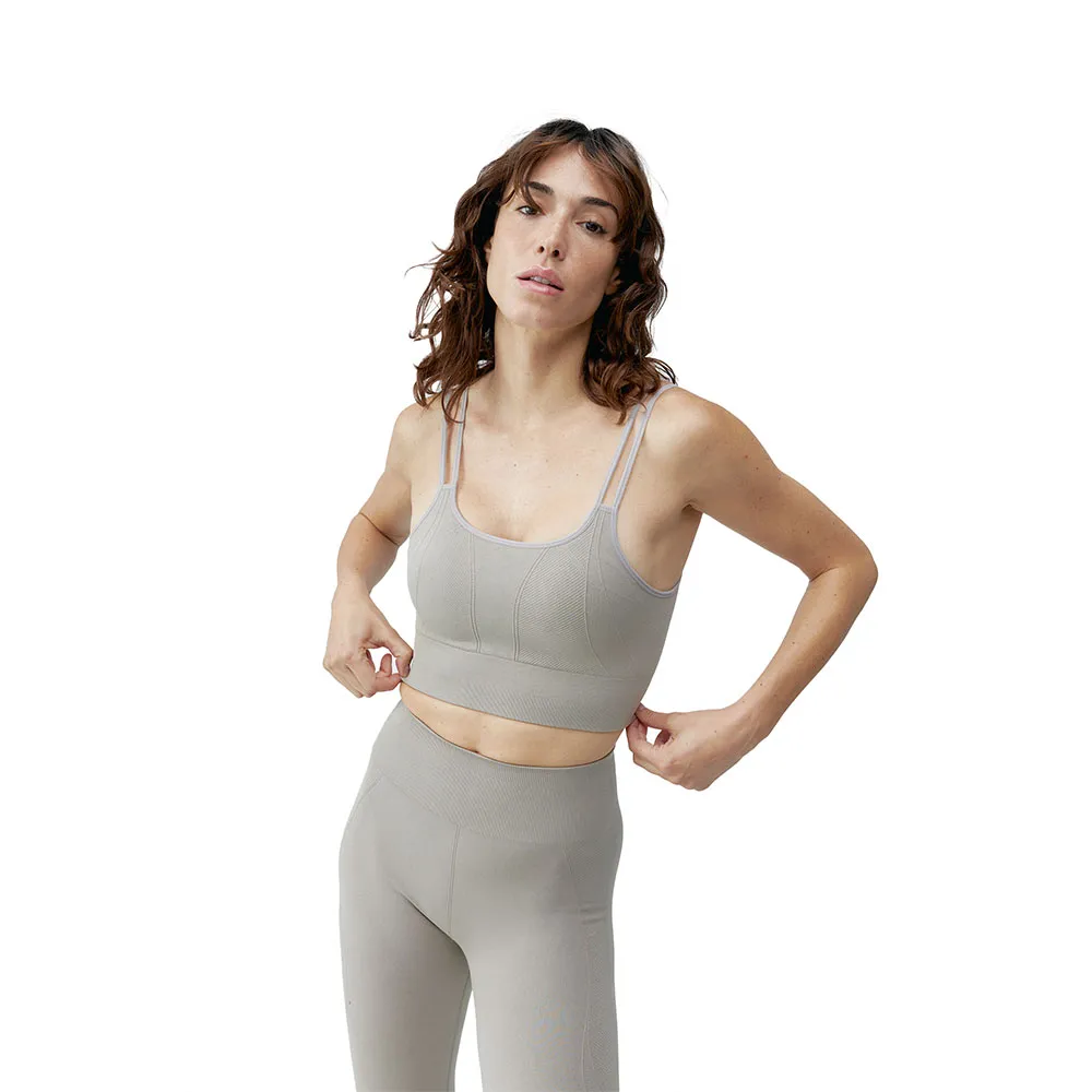 Спортивный топ Born Living Yoga Blume medium support, серый 
Спортивный топ Born Living Yoga Blume medium support, серый