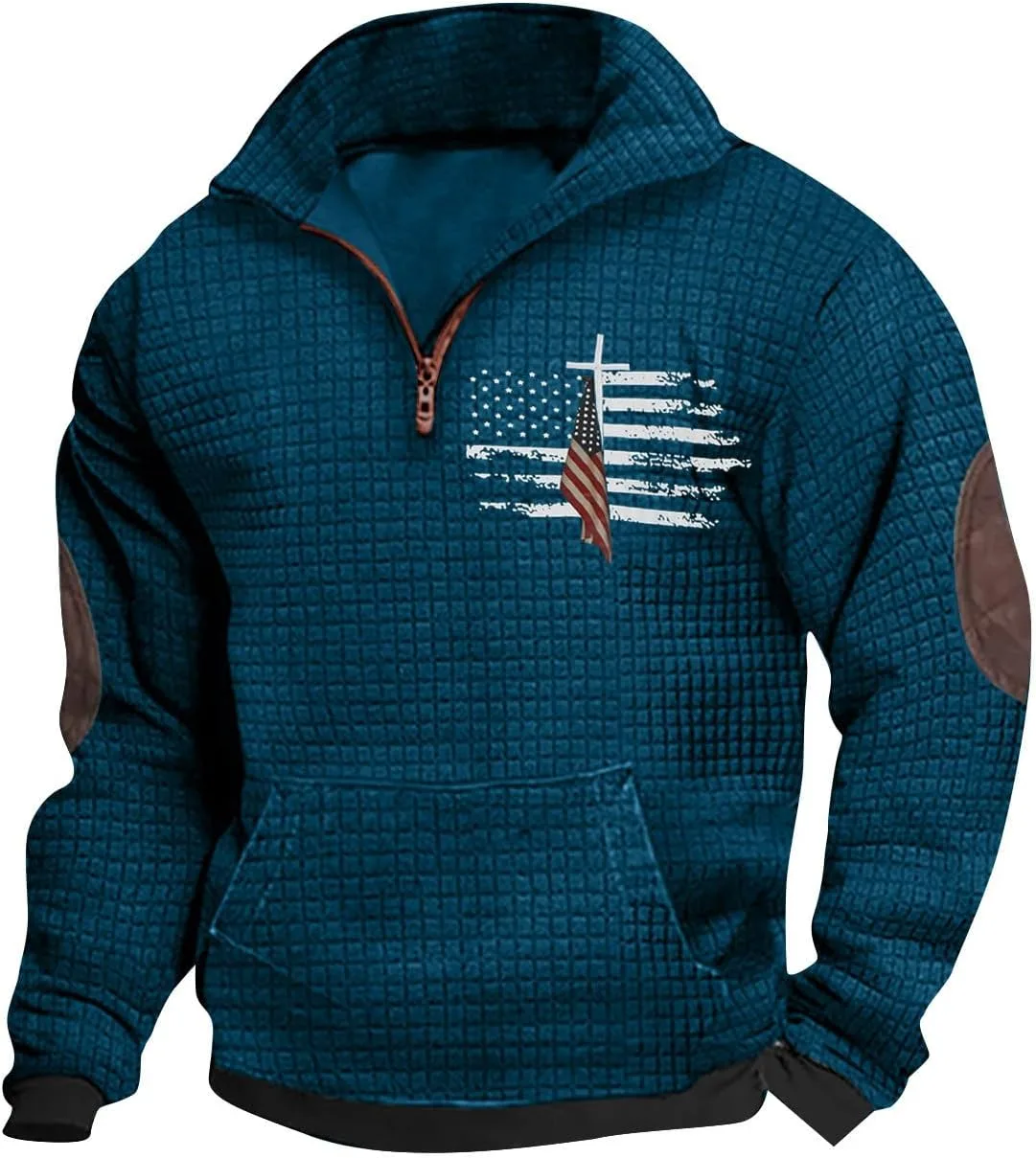 Толстовка Waffle Knit для мужчин, легкая, с длинным рукавом и молнией на четверть
Толстовка Waffle Knit для мужчин, легкая, с длинным рукавом и молнией на четверть