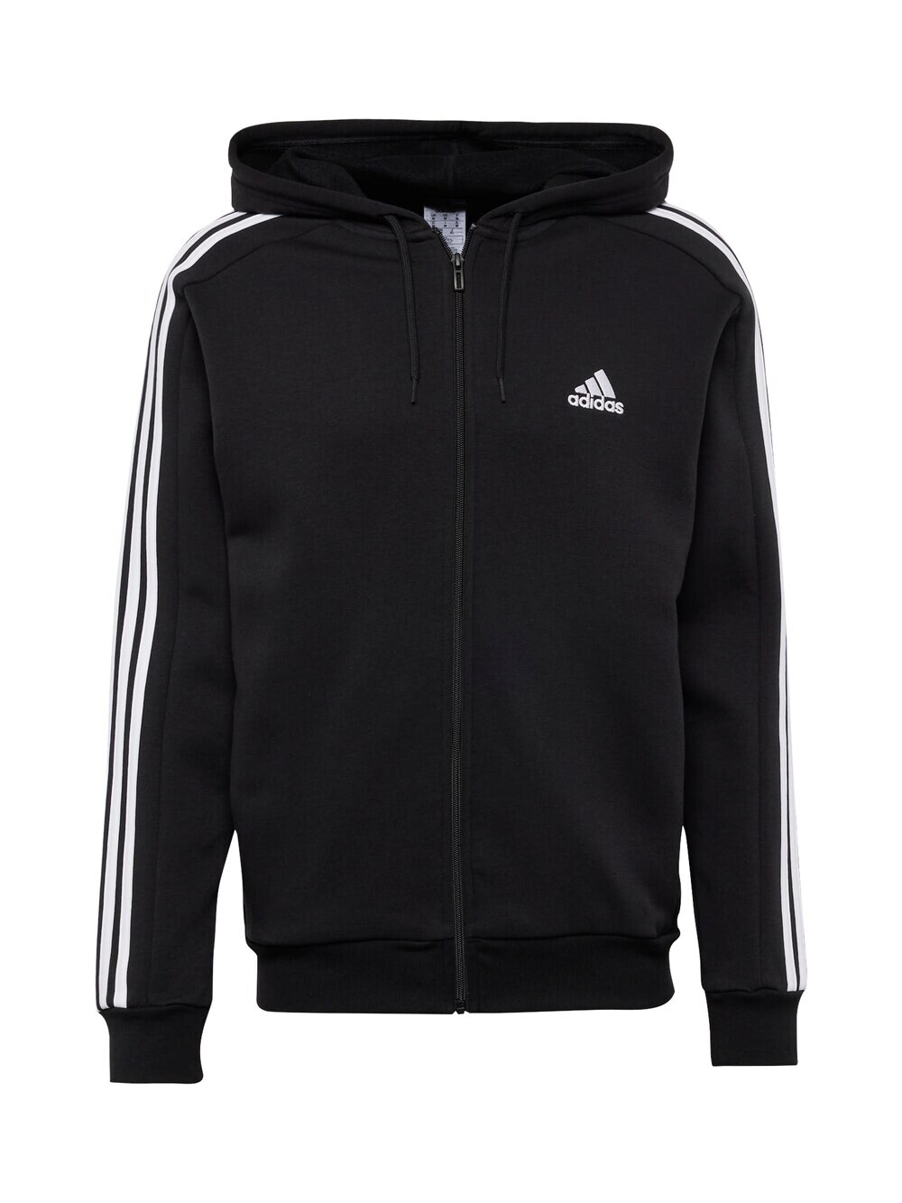 Спортивная толстовка на молнии Adidas Essentials, черный 
Спортивная толстовка на молнии Adidas Essentials, черный