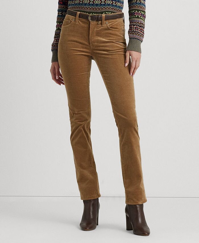 Прямые брюки из эластичного вельвета со средней посадкой Lauren Ralph Lauren, тан/бежевый
Прямые брюки из эластичного вельвета со средней посадкой Lauren Ralph Lauren, тан/бежевый