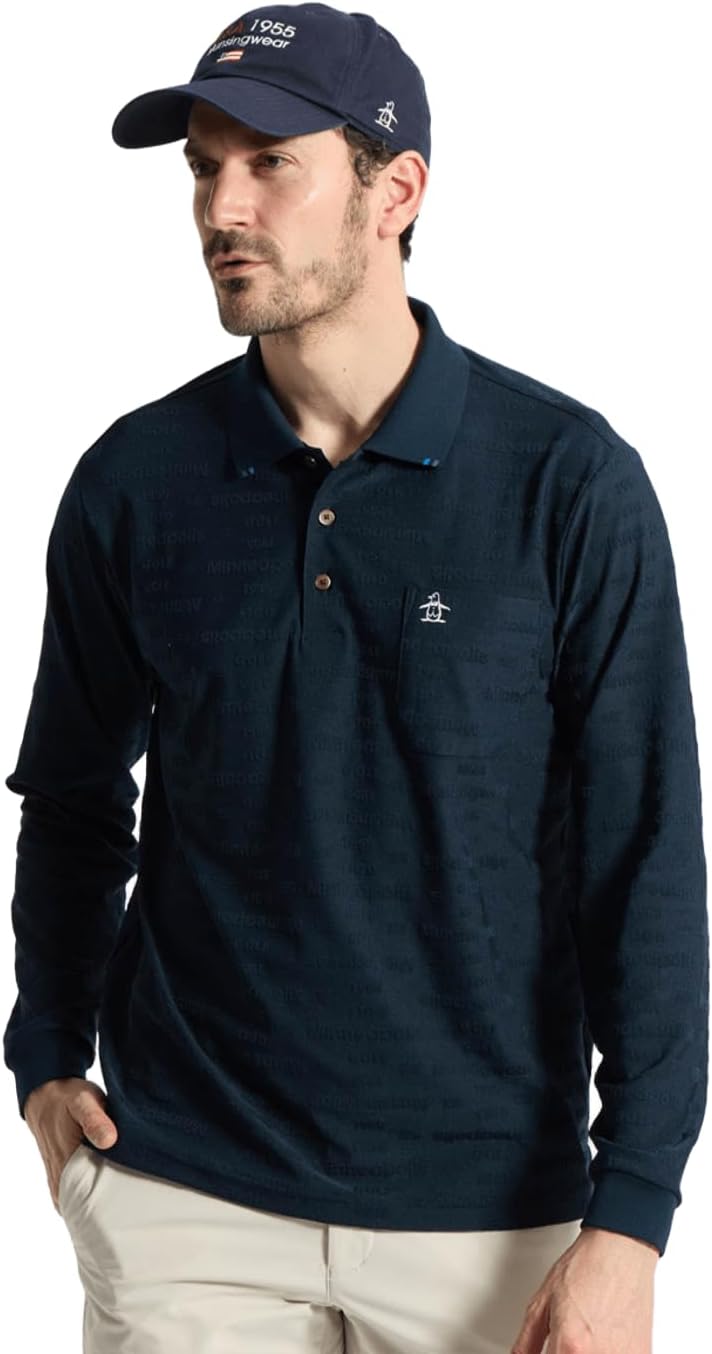 Влагоотводящая жаккардовая рубашка-поло с длинным рукавом Munsingwear, темно-синий
Влагоотводящая жаккардовая рубашка-поло с длинным рукавом Munsingwear, темно-синий