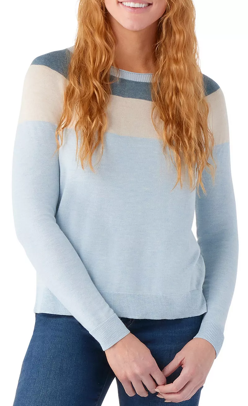 Женский свитер с круглым вырезом Smartwool Edgewood Colorblock, цвет Winter Sky Heather
Женский свитер с круглым вырезом Smartwool Edgewood Colorblock, цвет Winter Sky Heather