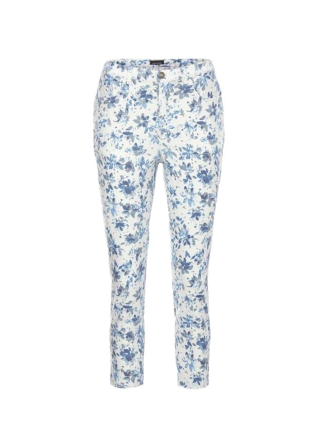 Короткий размер: брюки с принтом и необычным цветочным узором. Goldner, мультиколор
Короткий размер: брюки с принтом и необычным цветочным узором. Goldner, мультиколор