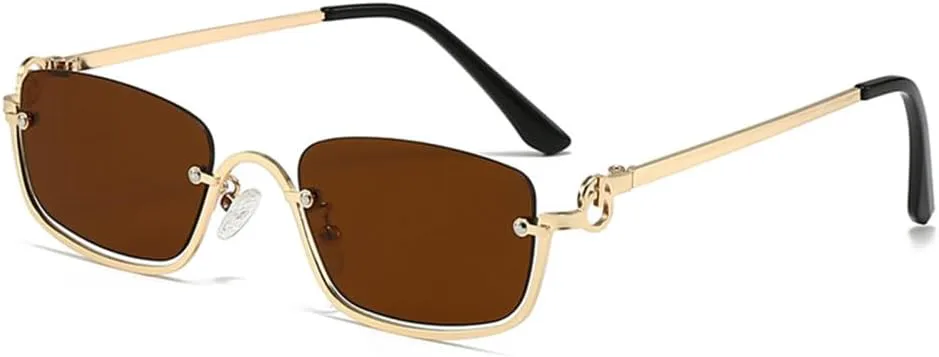 Женские солнцезащитные очки маленького размера, металлическая полуободковая оправа, винтажные женские солнцезащитные очки MTZJH, Gold Tea
Женские солнцезащитные очки маленького размера, металлическая полуободковая оправа, винтажные женские солнцезащитные очки MTZJH, Gold Tea