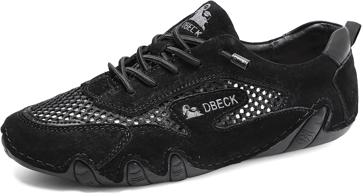 Мужские кроссовки ручной работы из натуральной кожи для ходьбы по пересеченной местности, летние спортивные кроссовки без шнурков, сетчатые, дышащие, нескользящие Abborora, черный
Мужские кроссовки ручной работы из натуральной кожи для ходьбы по пересеченной местности, летние спортивные кроссовки без шнурков, сетчатые, дышащие, нескользящие Abborora, черный