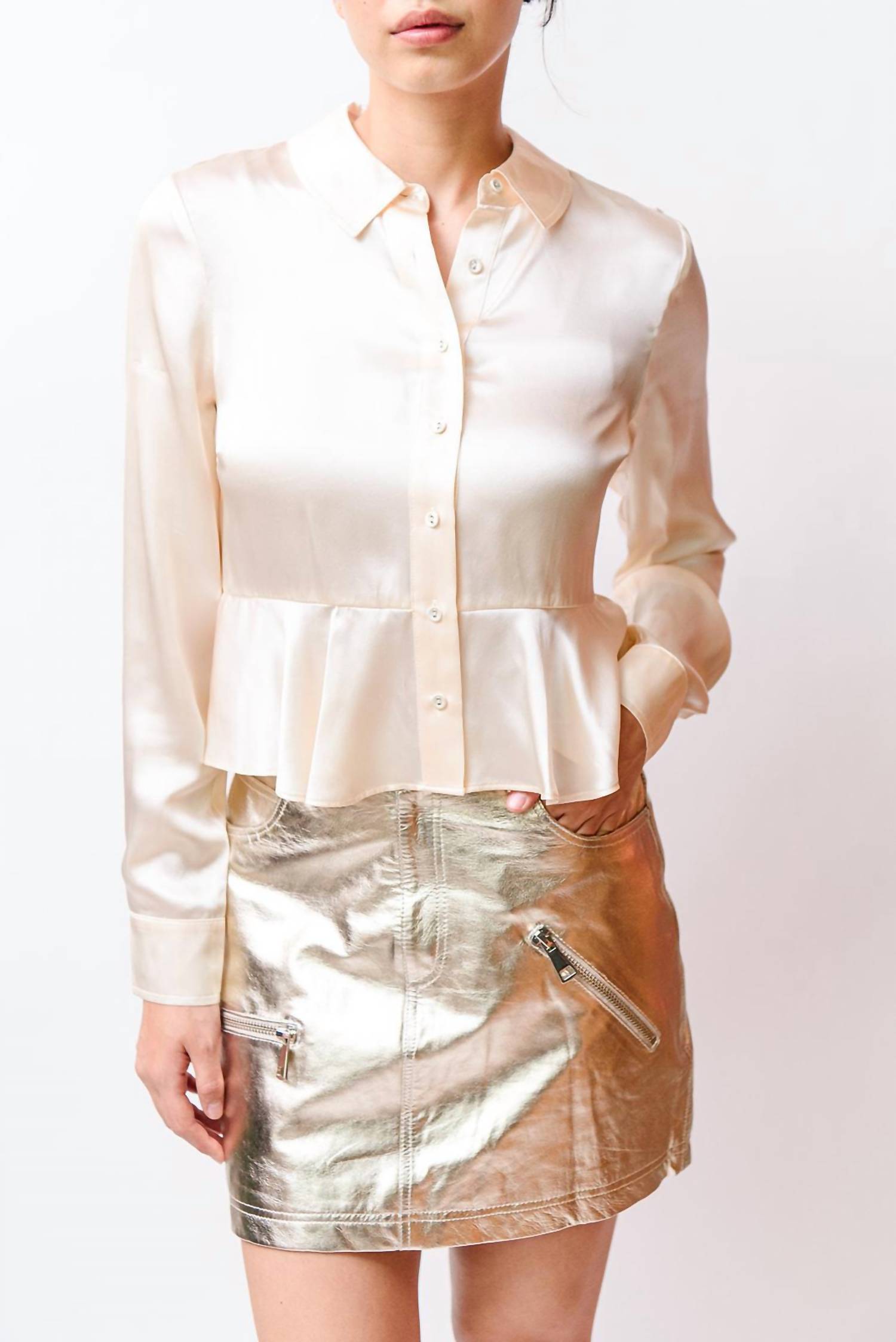 Блузка Лорина розового цвета Cami NYC 
Блузка Лорина розового цвета Cami NYC