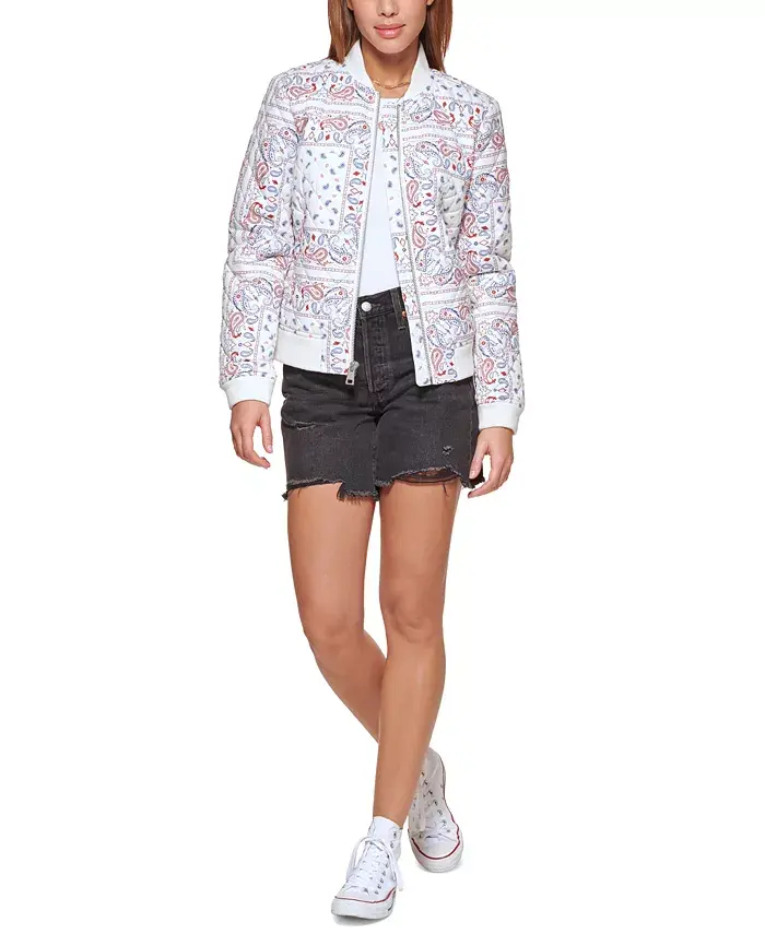 Женская стеганая куртка-бомбер с ромбовидным узором, размеры XS–4X Levi's
Женская стеганая куртка-бомбер с ромбовидным узором, размеры XS–4X Levi's