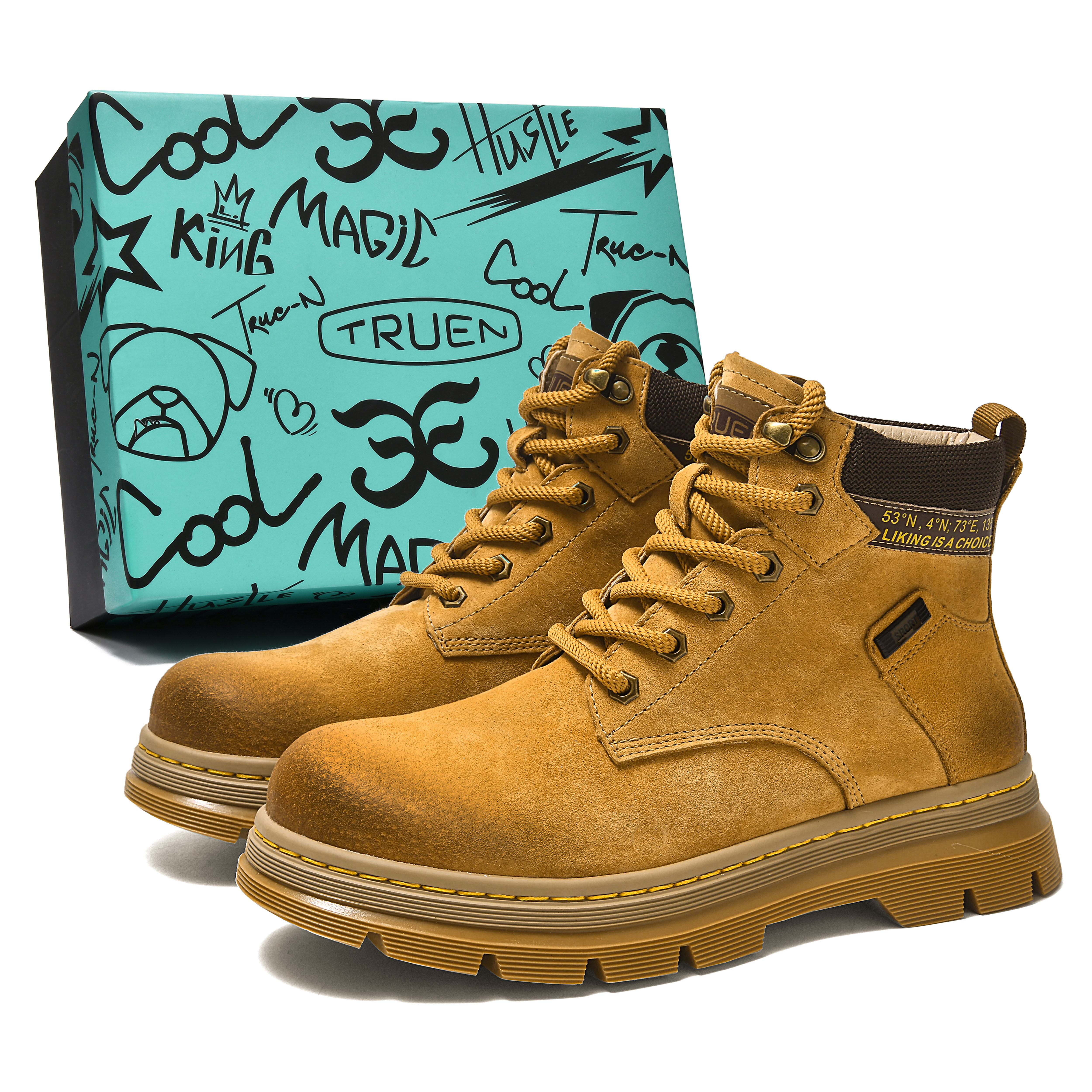 TRUE-N Ботинки ZHENEN Crew Martin Boot 4.5cm Men's Yellow 
TRUE-N Ботинки ZHENEN Crew Martin Boot 4.5cm Men's Yellow