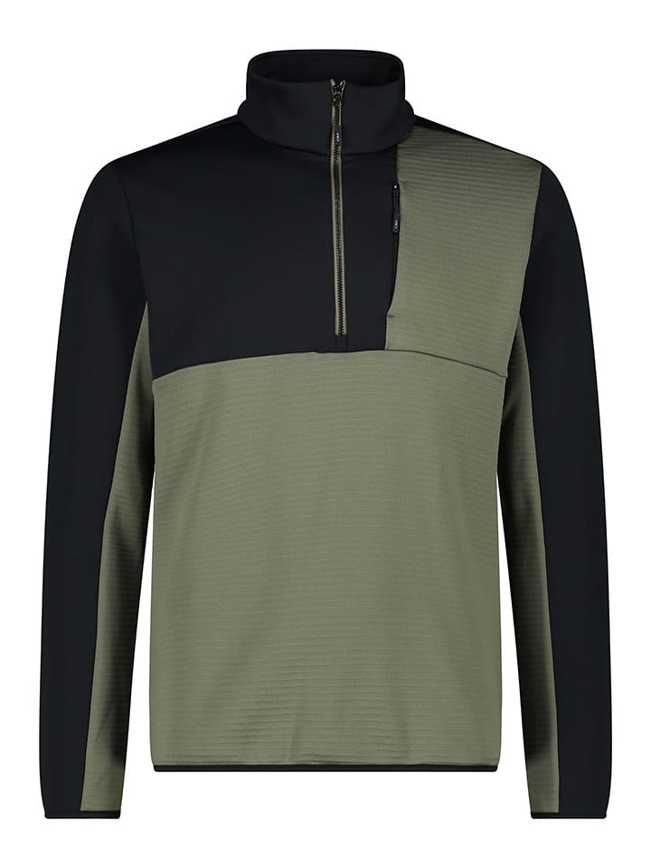 CMP Флисовый пуловер зелено-черного цвета
CMP Флисовый пуловер зелено-черного цвета