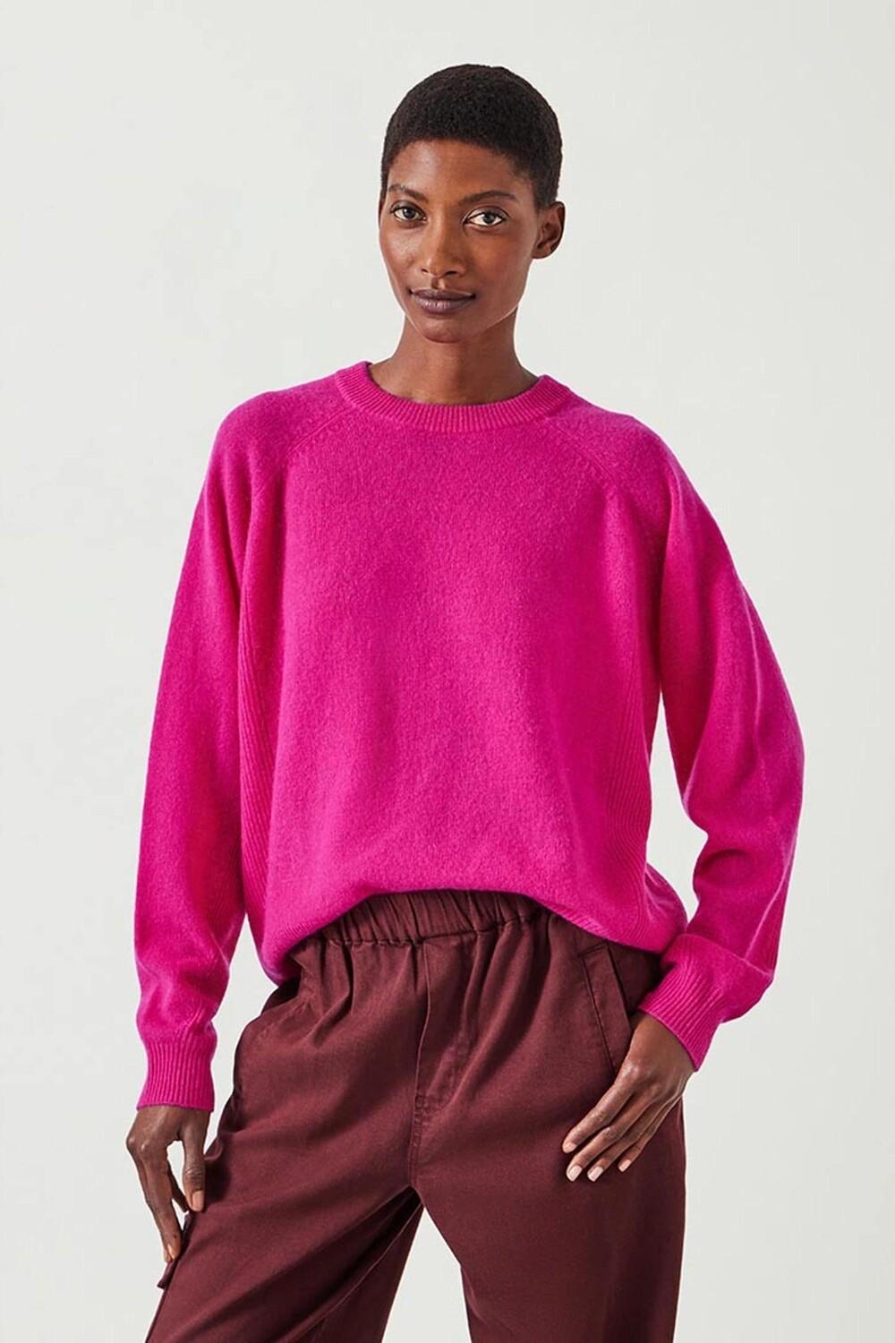 Кашемировый джемпер с отделкой в рубчик Jasmine Hush, розовый
Кашемировый джемпер с отделкой в рубчик Jasmine Hush, розовый