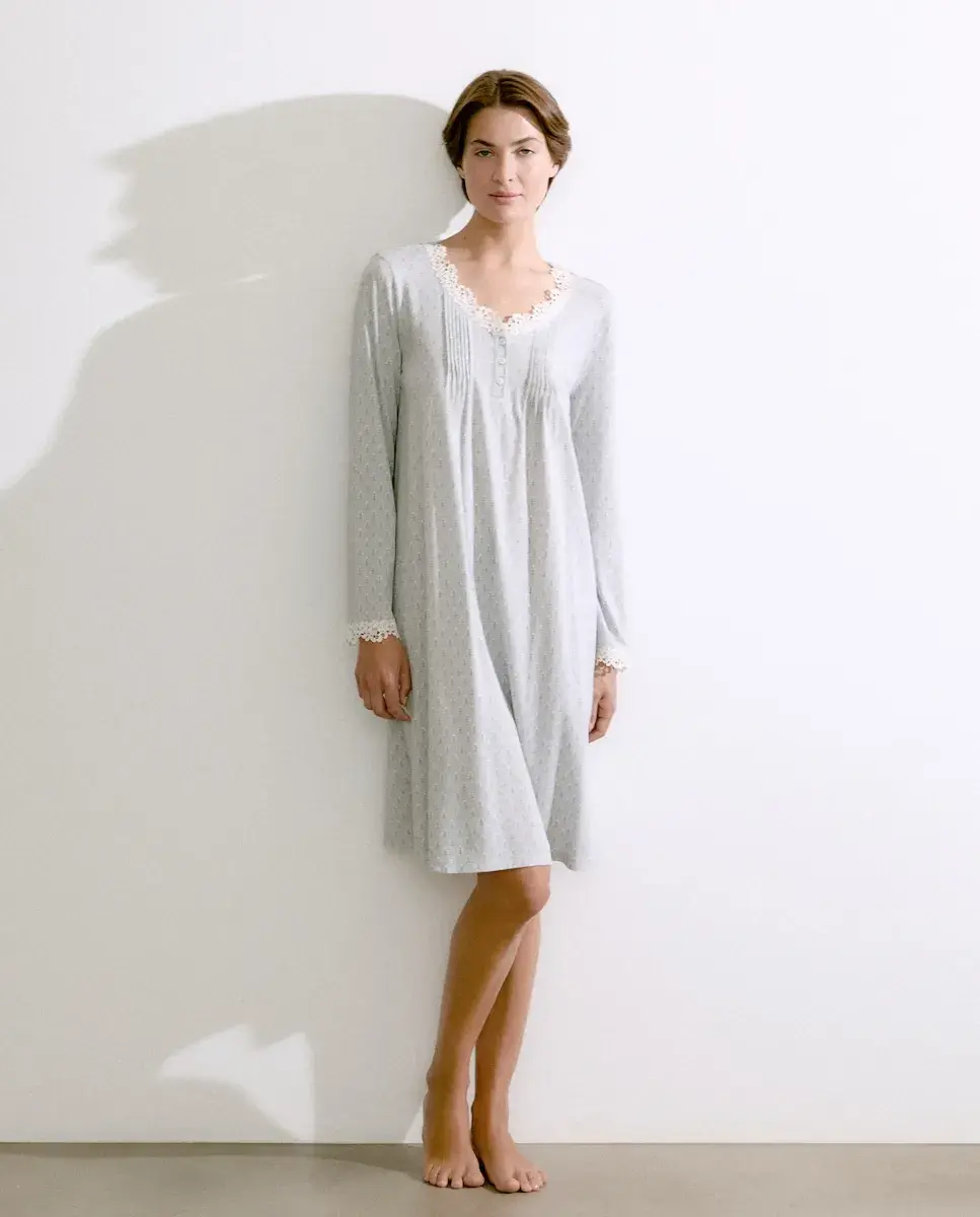 Женская ночная рубашка из хлопка с принтом Énfasis, белый
Женская ночная рубашка из хлопка с принтом Énfasis, белый