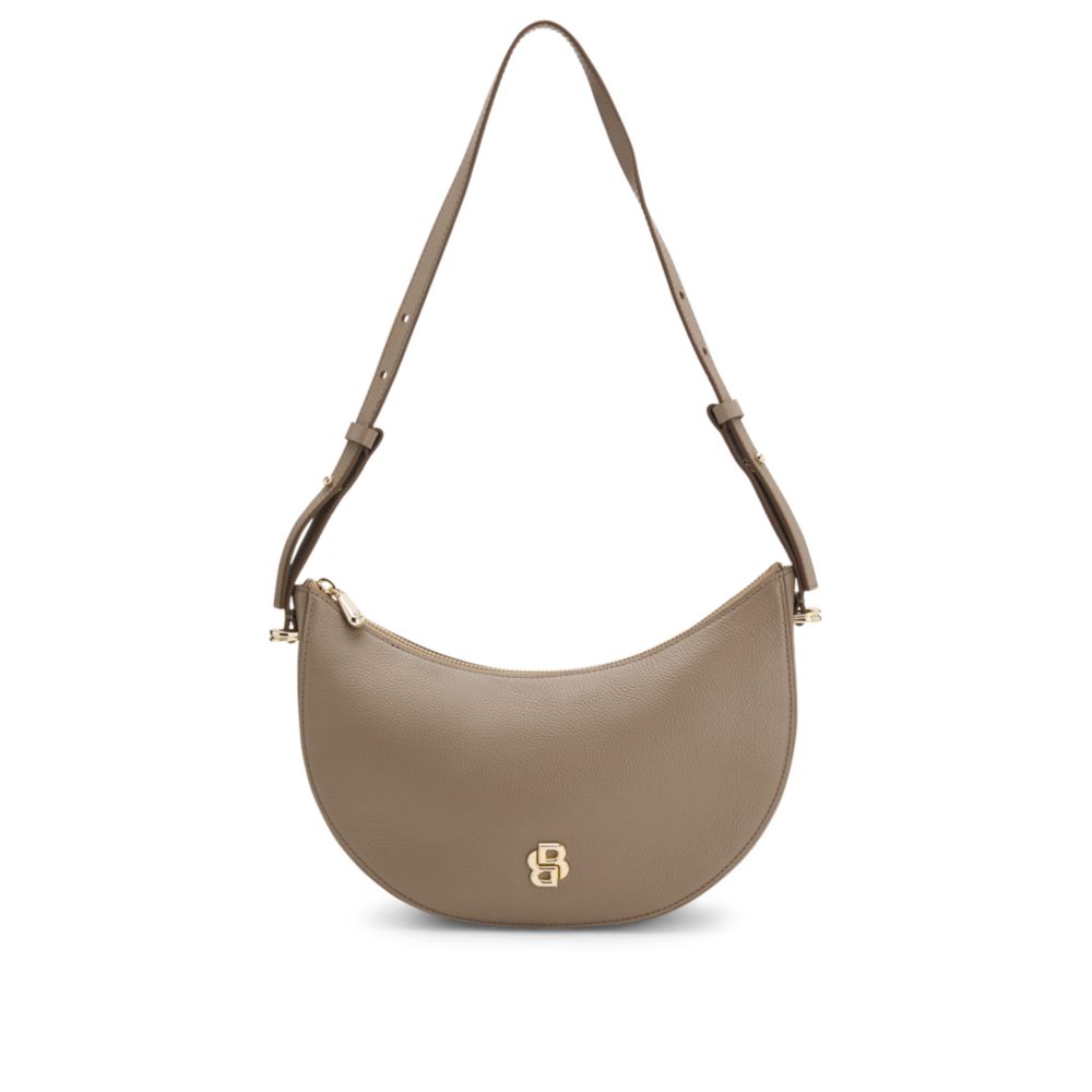 Кожаная сумка через плечо с монограммой Double B BOSS, светло-коричневый
Кожаная сумка через плечо с монограммой Double B BOSS, светло-коричневый