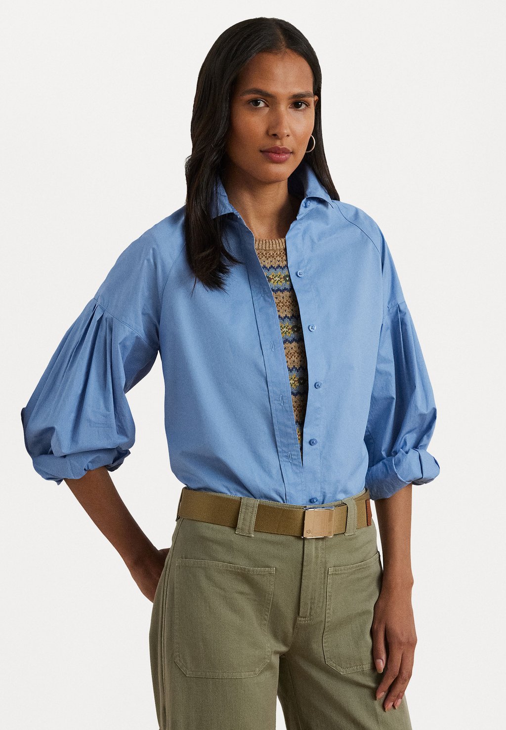 Блузка на пуговицах COTTON POPLIN BLOUSON SLEEVE SHIRT Lauren Ralph Lauren, синий
Блузка на пуговицах COTTON POPLIN BLOUSON SLEEVE SHIRT Lauren Ralph Lauren, синий