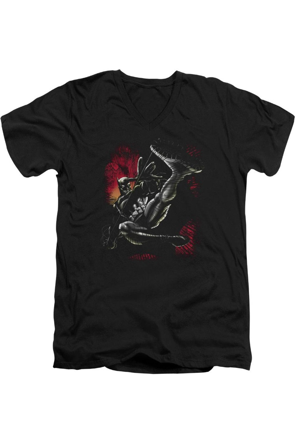 Футболка Batman Kick Swing с коротким рукавом и V-образным вырезом для взрослых Gildan, черный
Футболка Batman Kick Swing с коротким рукавом и V-образным вырезом для взрослых Gildan, черный