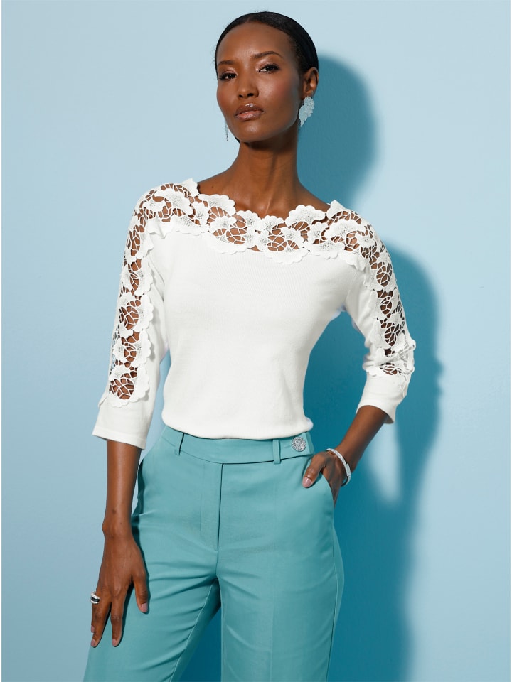 Свитер с рукавами 3/4 цвета экрю creation L
Свитер с рукавами 3/4 цвета экрю creation L