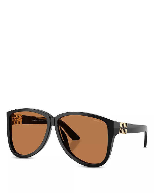 Солнцезащитные очки-авиаторы, 61 мм Miu Miu, черный
Солнцезащитные очки-авиаторы, 61 мм Miu Miu, черный