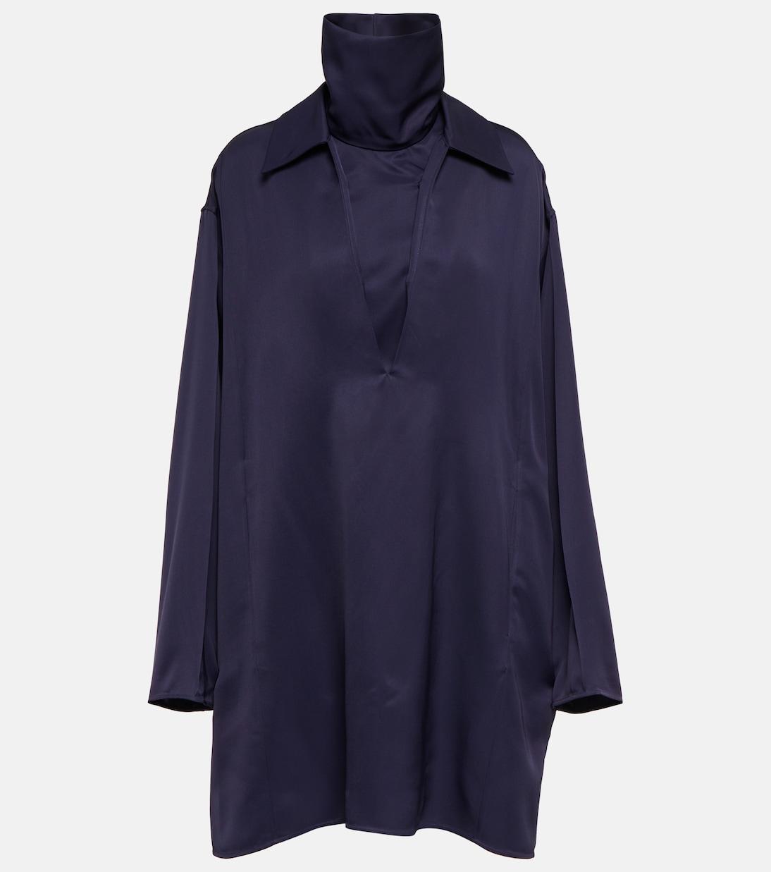 Атласное мини-платье с высоким воротом Jil Sander, Dark Navy
Атласное мини-платье с высоким воротом Jil Sander, Dark Navy