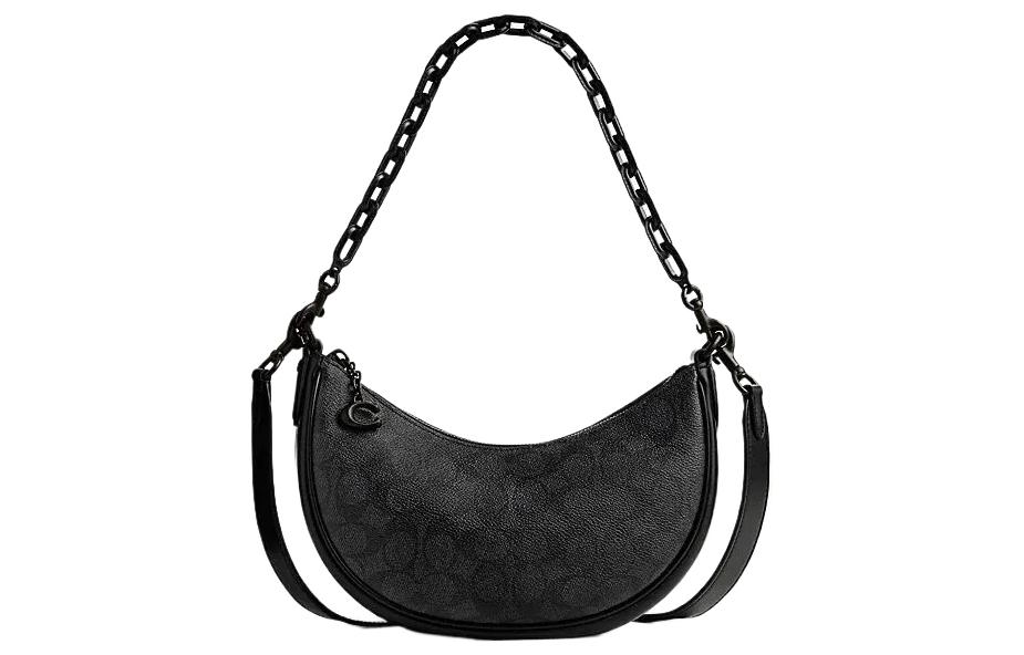 Сумка через плечо Mira PVC полумесяц среднего размера женская угольно-черная и черная COACH
Сумка через плечо Mira PVC полумесяц среднего размера женская угольно-черная и черная COACH