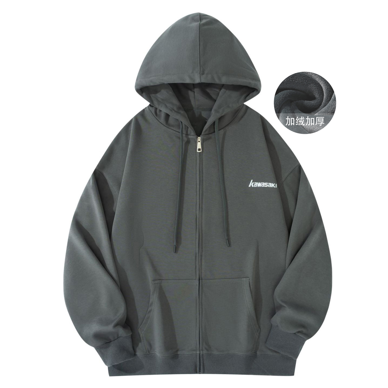 Унисекс свитшот Kawasaki, серый
Унисекс свитшот Kawasaki, серый