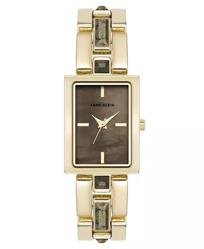 Женские часы-браслет из металлического сплава золотистого цвета с кварцевым пиритом и драгоценными камнями, 21 мм Anne Klein, мультиколор
Женские часы-браслет из металлического сплава золотистого цвета с кварцевым пиритом и драгоценными камнями, 21 мм Anne Klein, мультиколор