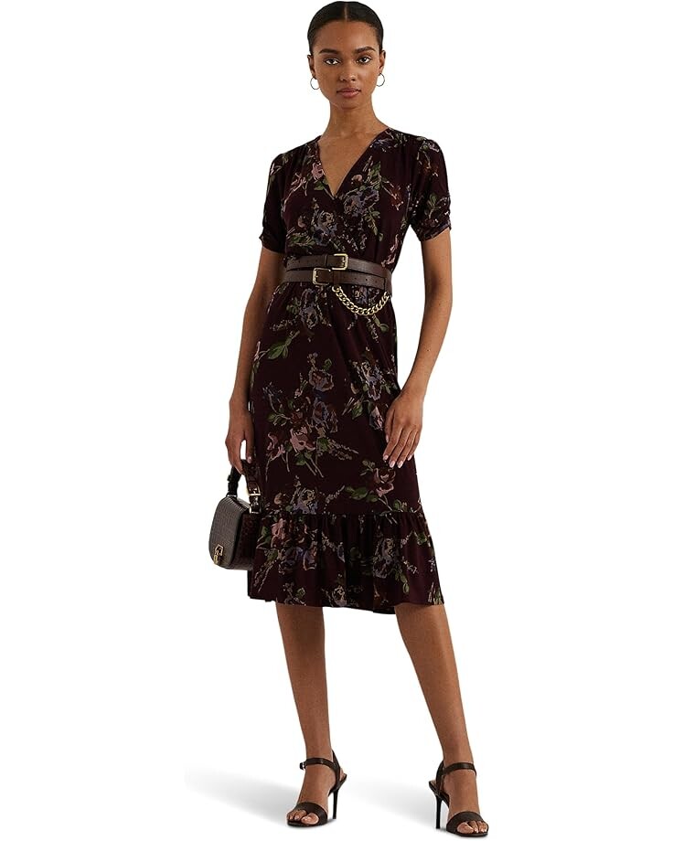 Платье Lauren Ralph Lauren Floral Jersey Surplice Puff-Sleeve Dress, цвет Burgundy Multi
Платье Lauren Ralph Lauren Floral Jersey Surplice Puff-Sleeve Dress, цвет Burgundy Multi