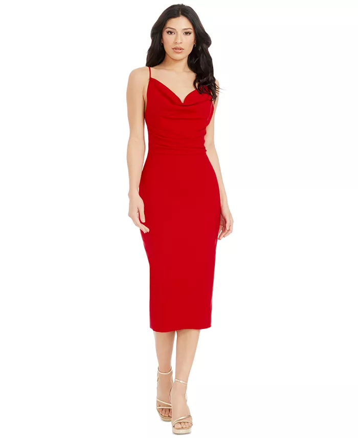 Женское платье Nikki Cowlneck с глубоким вырезом на спине Dress the Population, красный
Женское платье Nikki Cowlneck с глубоким вырезом на спине Dress the Population, красный