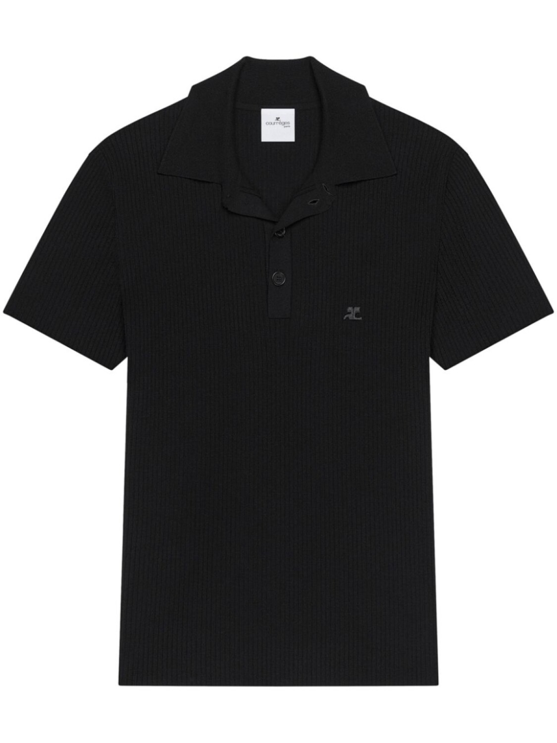 Courrèges рубашка поло в рубчик, черный
Courrèges рубашка поло в рубчик, черный