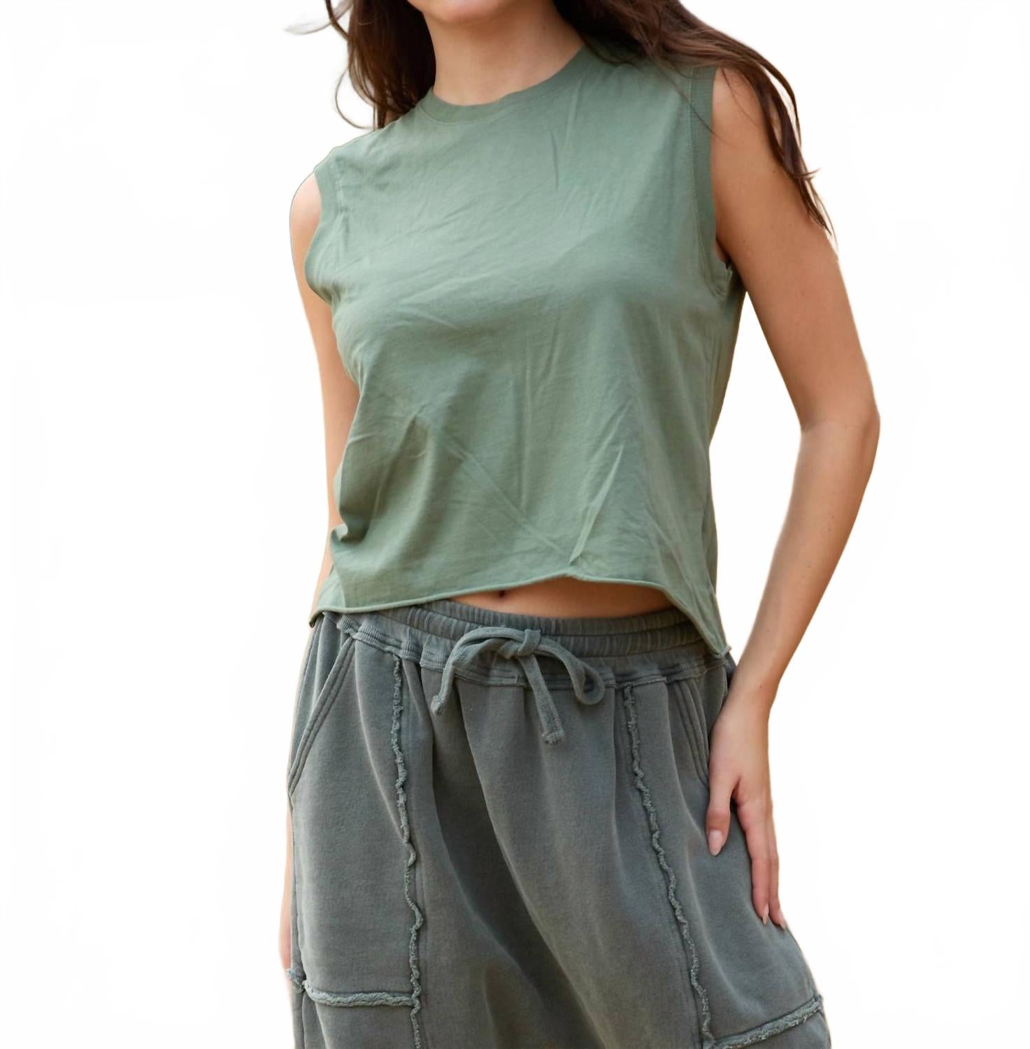 People of Leisure Майка Ана оливкового цвета
People of Leisure Майка Ана оливкового цвета