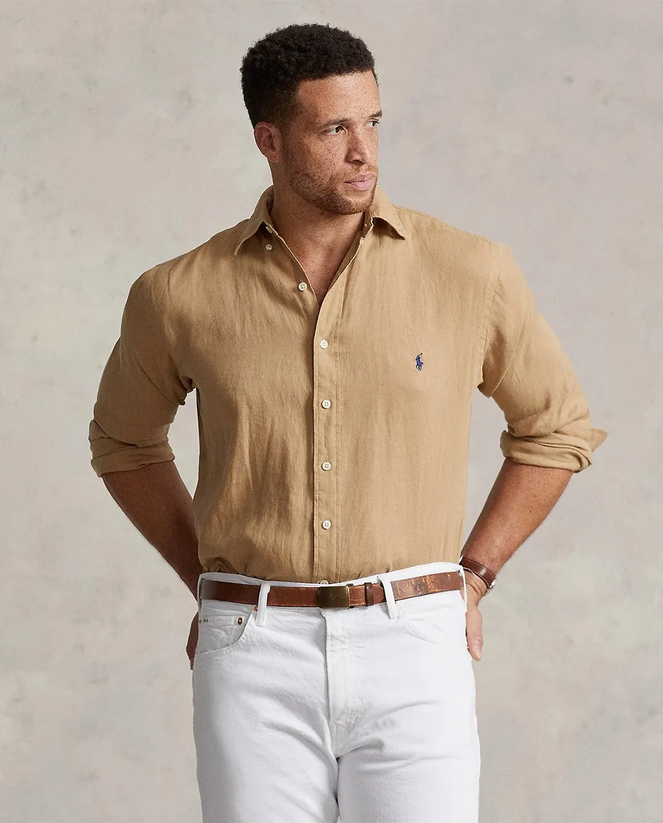 Классическая льняная рубашка для мужчин больших размеров Polo Ralph Lauren, песочный
Классическая льняная рубашка для мужчин больших размеров Polo Ralph Lauren, песочный