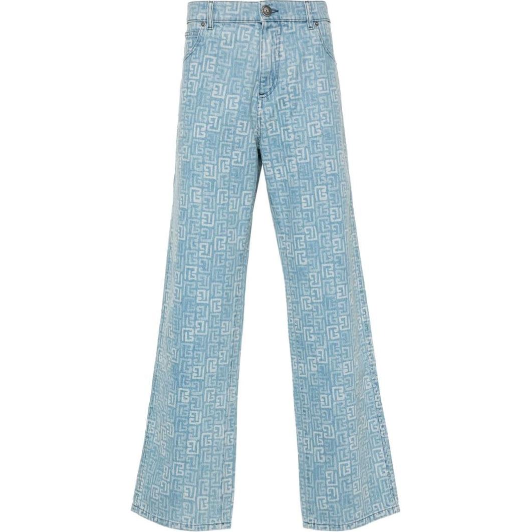 Джинсы с прямыми штанинами и принтом 4G BALMAIN, голубой
Джинсы с прямыми штанинами и принтом 4G BALMAIN, голубой