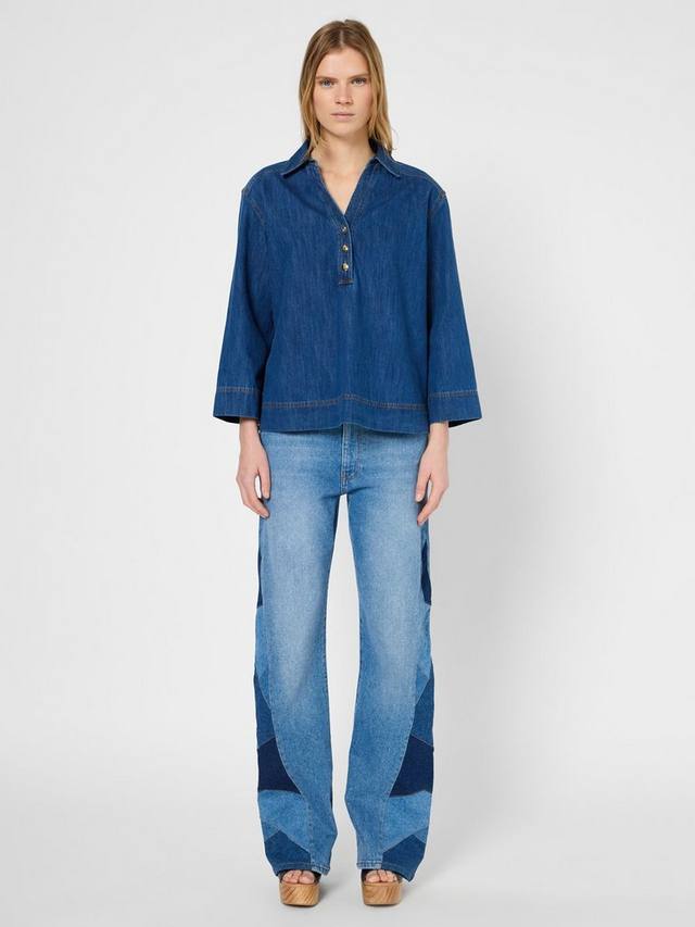 Джинсовая блузка unia Gerard Darel, синий
Джинсовая блузка unia Gerard Darel, синий