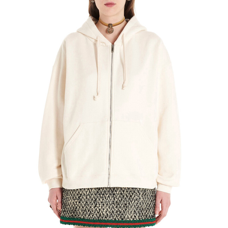 Толстовка женская Gucci на молнии, белый
Толстовка женская Gucci на молнии, белый