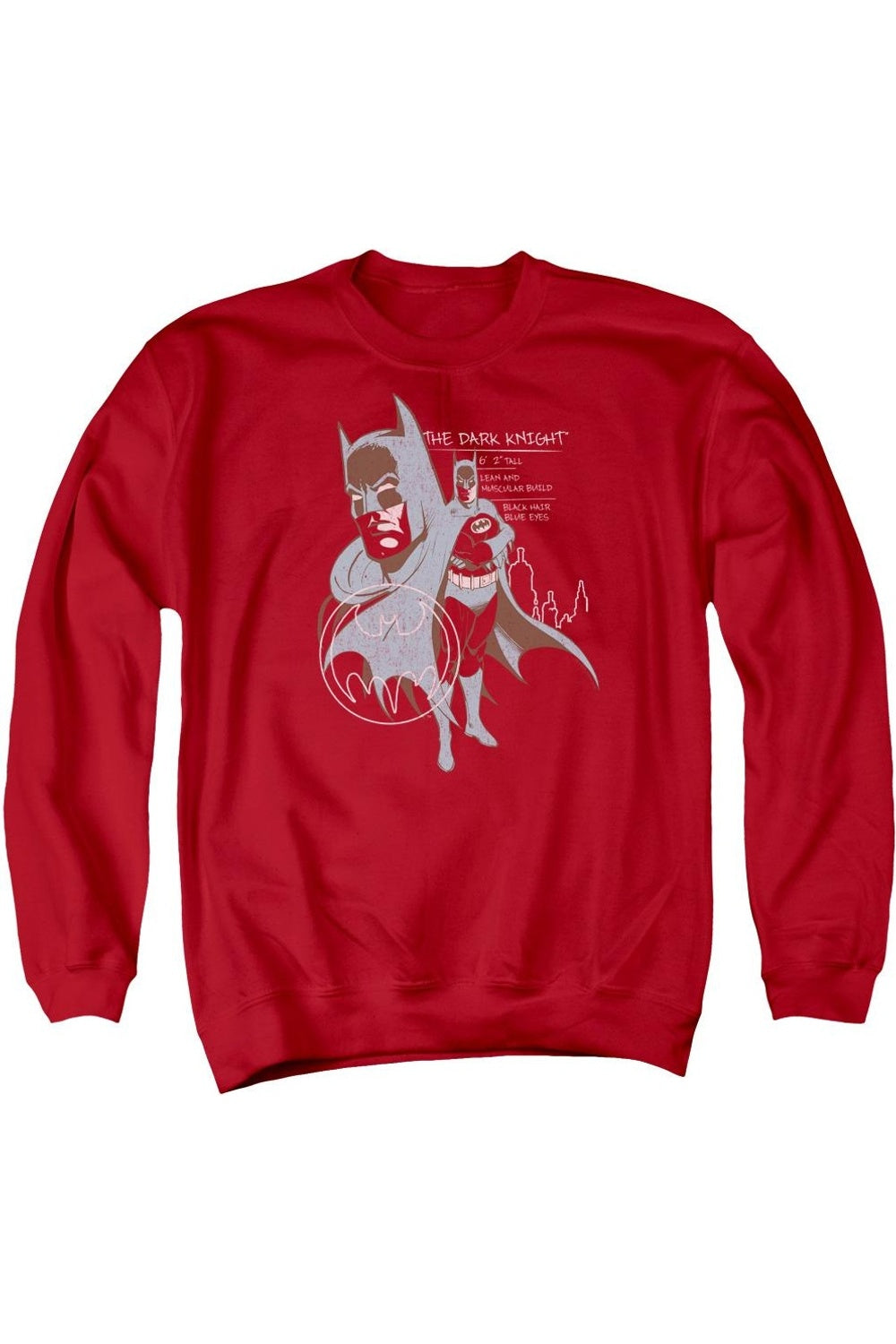 Толстовка Batman Lean And Muscular для взрослых с круглым вырезом Gildan, красный
Толстовка Batman Lean And Muscular для взрослых с круглым вырезом Gildan, красный