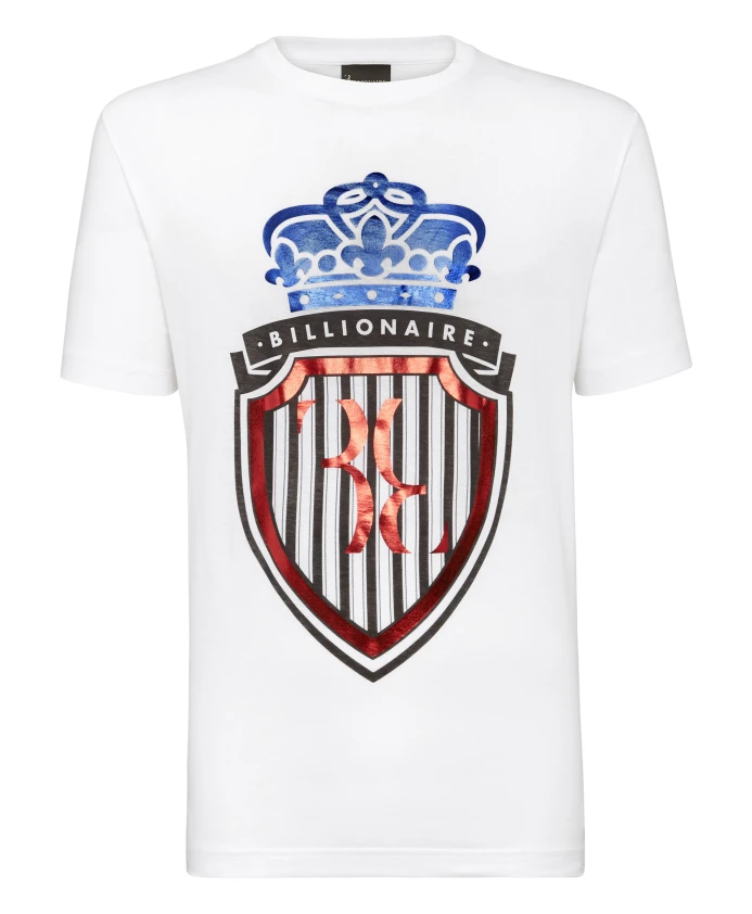 Футболка с круглым вырезом и гербом Billionaire, белый
Футболка с круглым вырезом и гербом Billionaire, белый