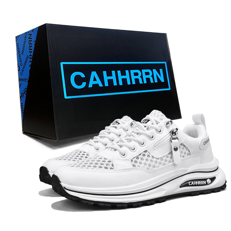 CAHHRRN Дышащие мужские кэжуал кеды низкие белые, цвет White
CAHHRRN Дышащие мужские кэжуал кеды низкие белые, цвет White