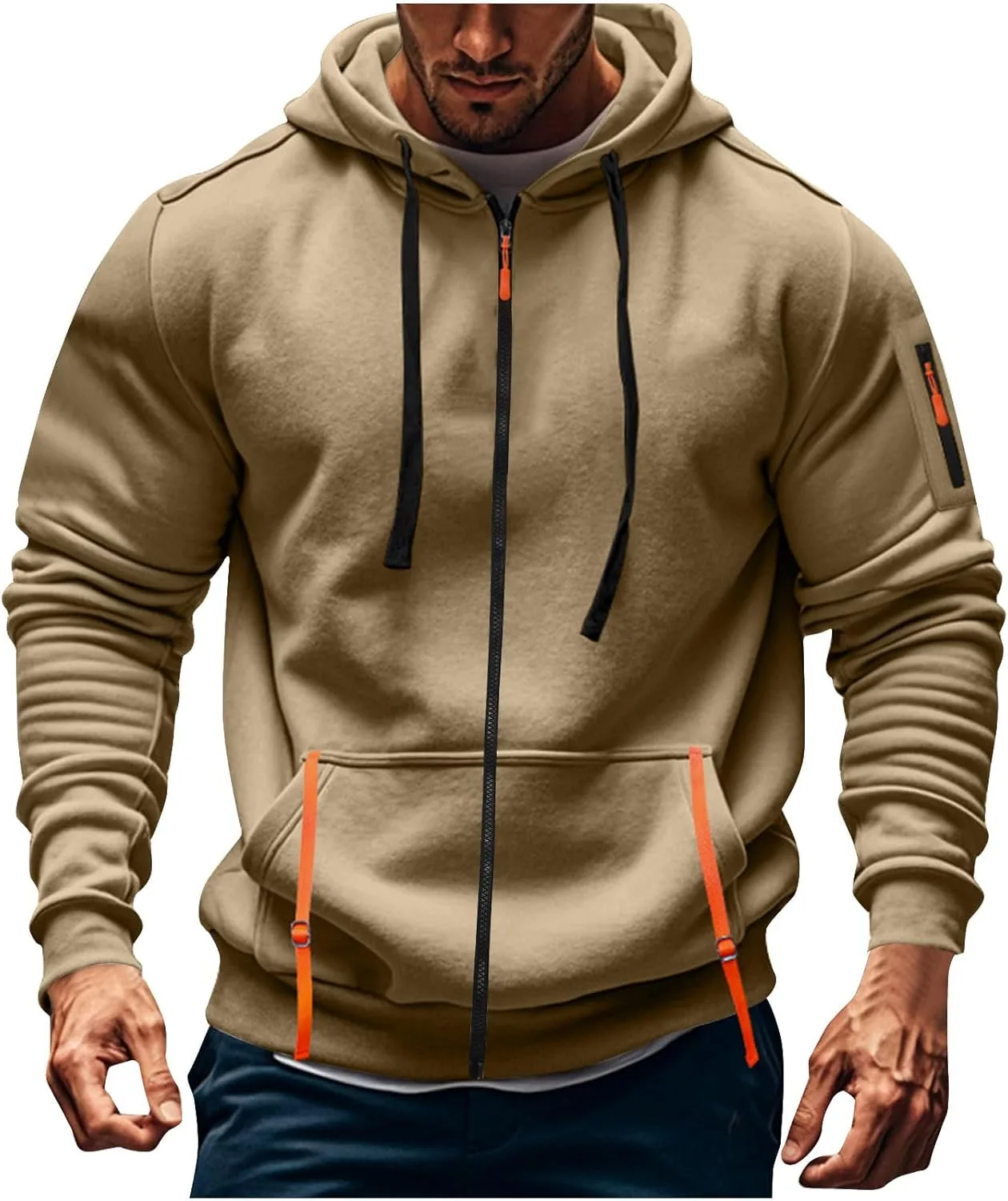 Толстовка с капюшоном для мужчин, на молнии, с карманами Floleo
Толстовка с капюшоном для мужчин, на молнии, с карманами Floleo