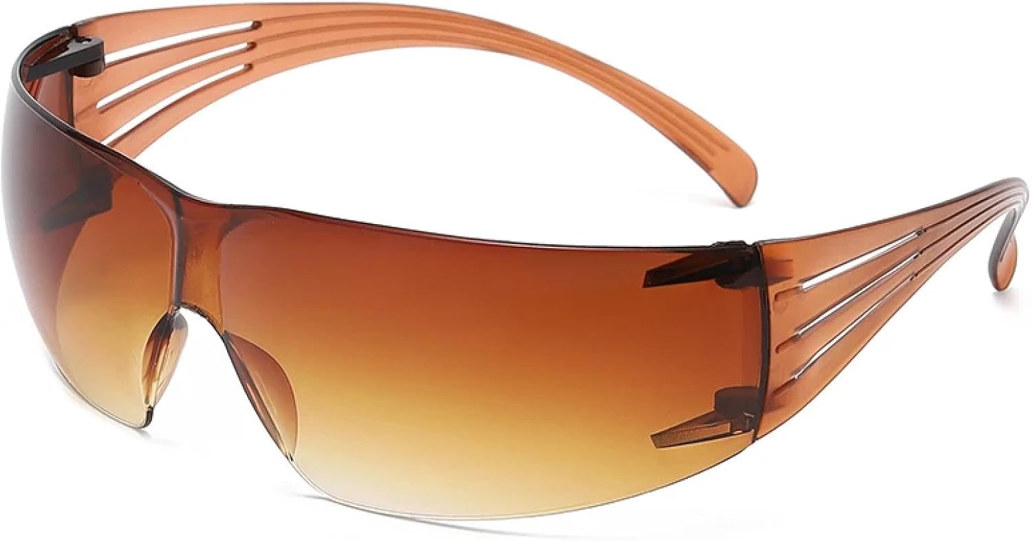 Панк-солнцезащитные очки-маска, цельные солнцезащитные очки без оправы для женщин и мужчин, для верховой езды, спортивные очки с обтекаемой формой, очки с защитой от УФ-излучения UV400 TKKTLLT, Brown
Панк-солнцезащитные очки-маска, цельные солнцезащитные очки без оправы для женщин и мужчин, для верховой езды, спортивные очки с обтекаемой формой, очки с защитой от УФ-излучения UV400 TKKTLLT, Brown