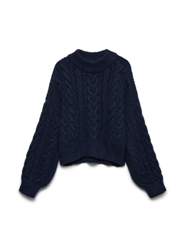 Вязаный свитер в темно-синем пиджаке Vero Moda
Вязаный свитер в темно-синем пиджаке Vero Moda