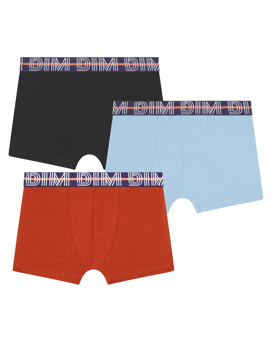 Набор из 3 однотонных боксеров для мальчиков с логотипом на талии Dim, многоцветный
Набор из 3 однотонных боксеров для мальчиков с логотипом на талии Dim, многоцветный