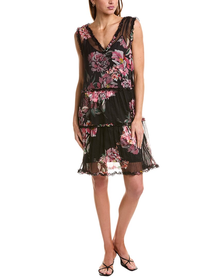 Шелковое мини-платье с оборками Johnny Was Perrie, черный
Шелковое мини-платье с оборками Johnny Was Perrie, черный