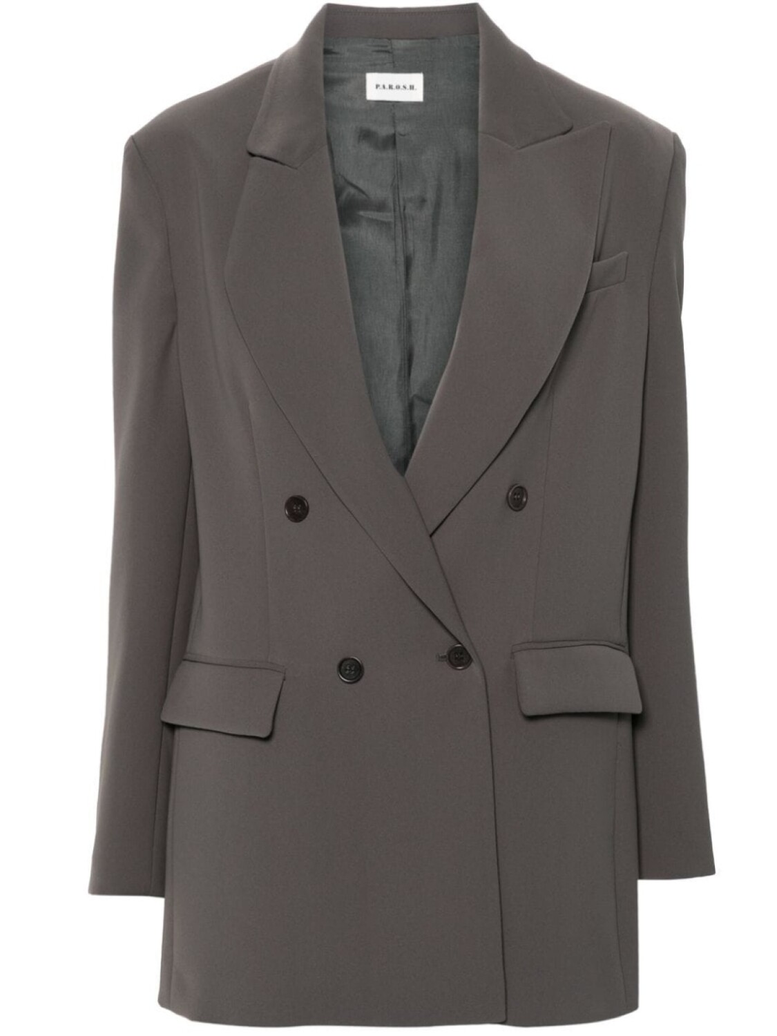 P.A.R.O.S.H. блейзер из ткани кади, серый
P.A.R.O.S.H. блейзер из ткани кади, серый