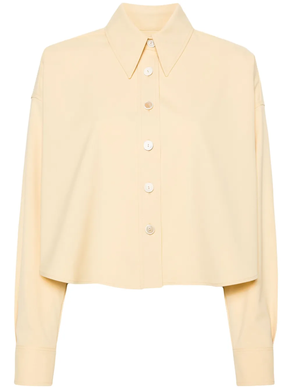 Укороченная рубашка на пуговицах Fabiana Filippi, желтый
Укороченная рубашка на пуговицах Fabiana Filippi, желтый