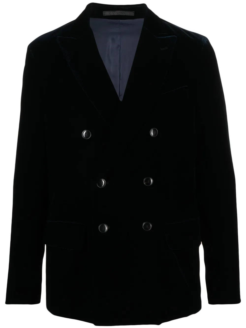 Двубортный пиджак с заостренными лацканами GIORGIO ARMANI, синий
Двубортный пиджак с заостренными лацканами GIORGIO ARMANI, синий